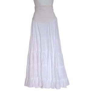 Motherhood Maternity Ruffle Tiered Maxi Skirt Size Small